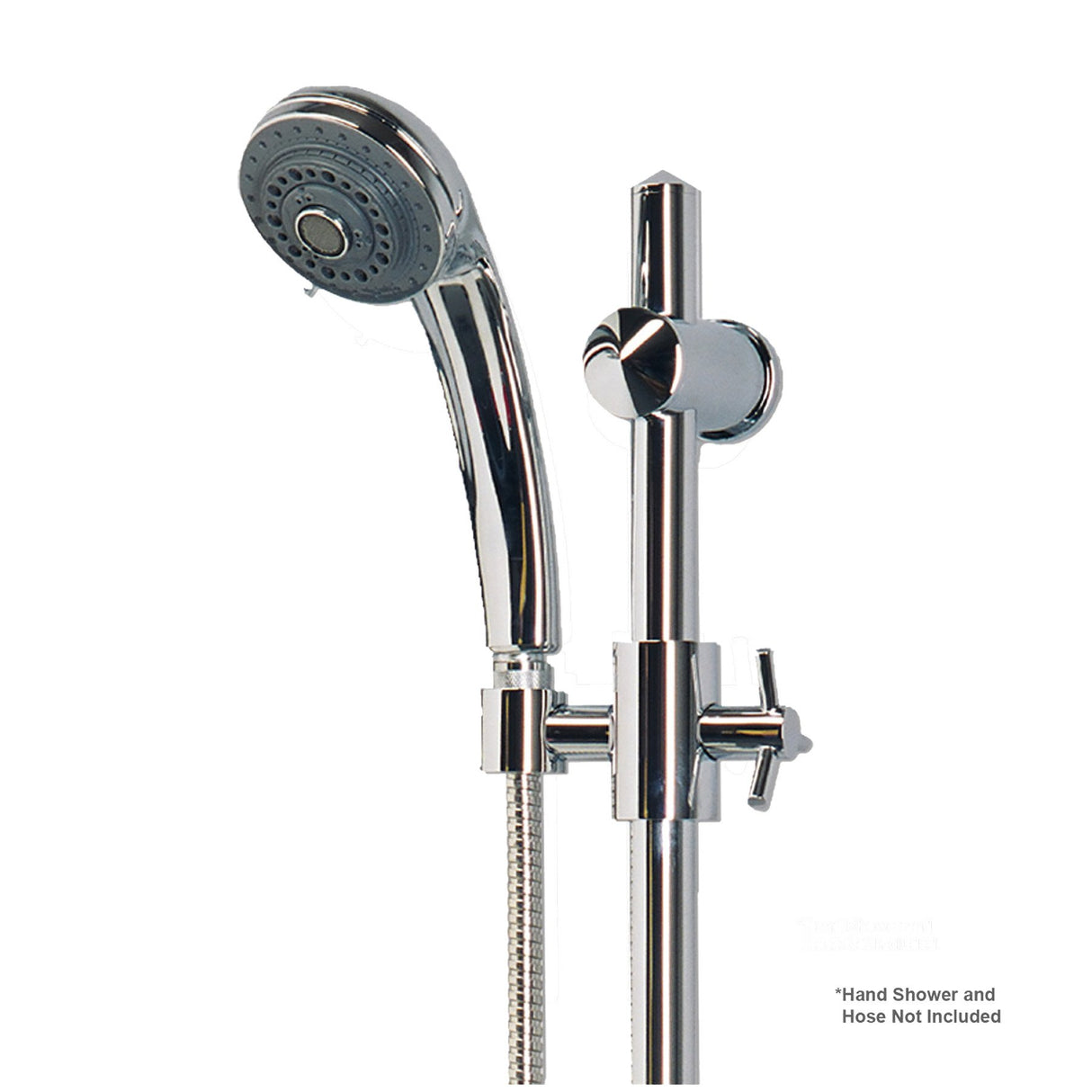 PULSE ShowerSpas 1010-CH Adjustable Slide Bar for Hand Shower with Wire Basket Soap Dish, Polished Chrome