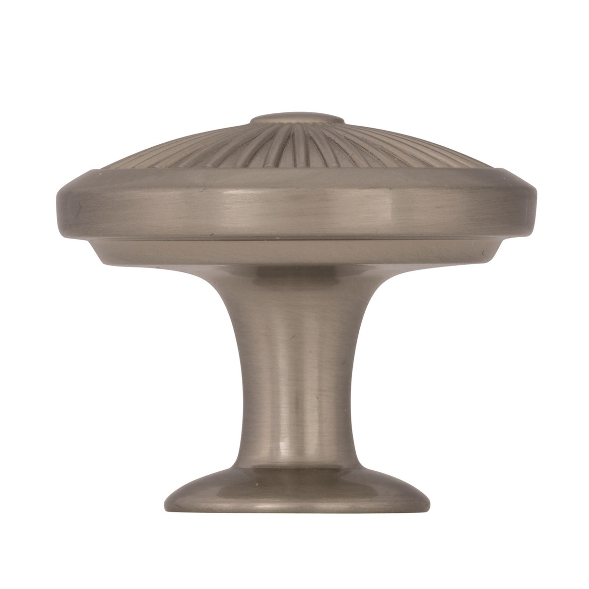 Amerock Cabinet Knob Satin Nickel 1-3/8 inch (35 mm) Diameter Crawford 1 Pack Drawer Knob Cabinet Hardware
