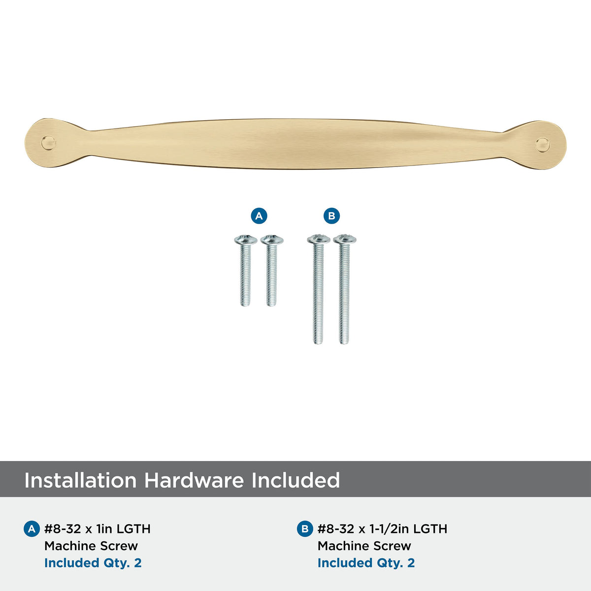 Amerock Cabinet Pull Champagne Bronze 5-1/16 in (128 mm) Center-to-Center Drawer Pull Inspirations Kitchen and Bath Hardware Furniture Hardware