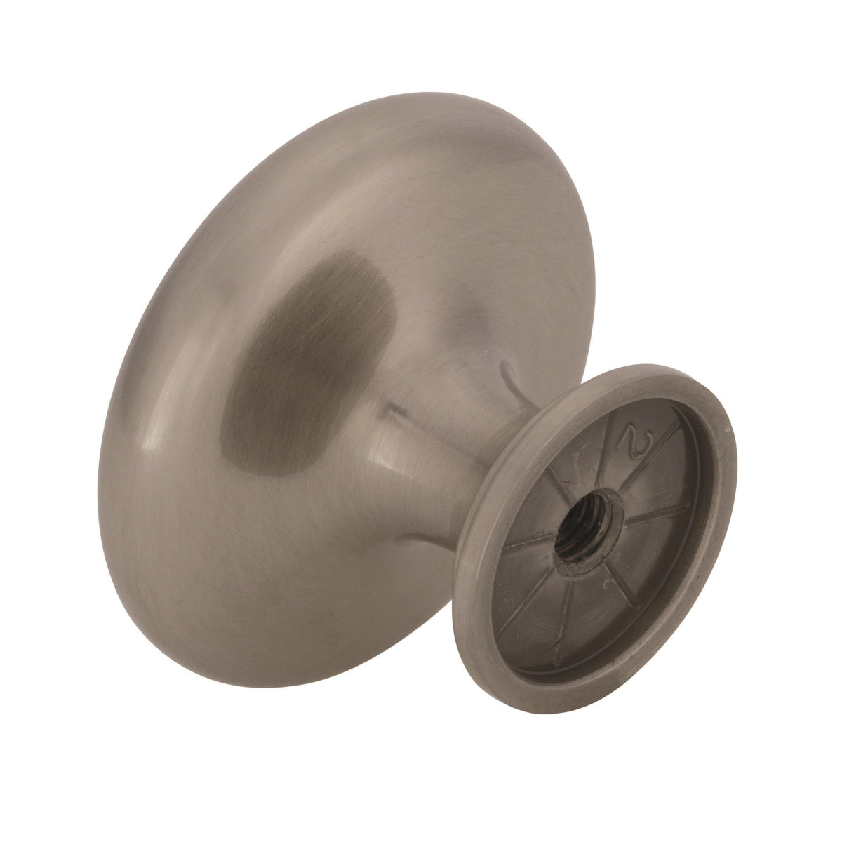 Amerock Cabinet Knob Satin Nickel 1-5/16 inch (33 mm) Diameter Inspirations 1 Pack Drawer Knob Cabinet Hardware