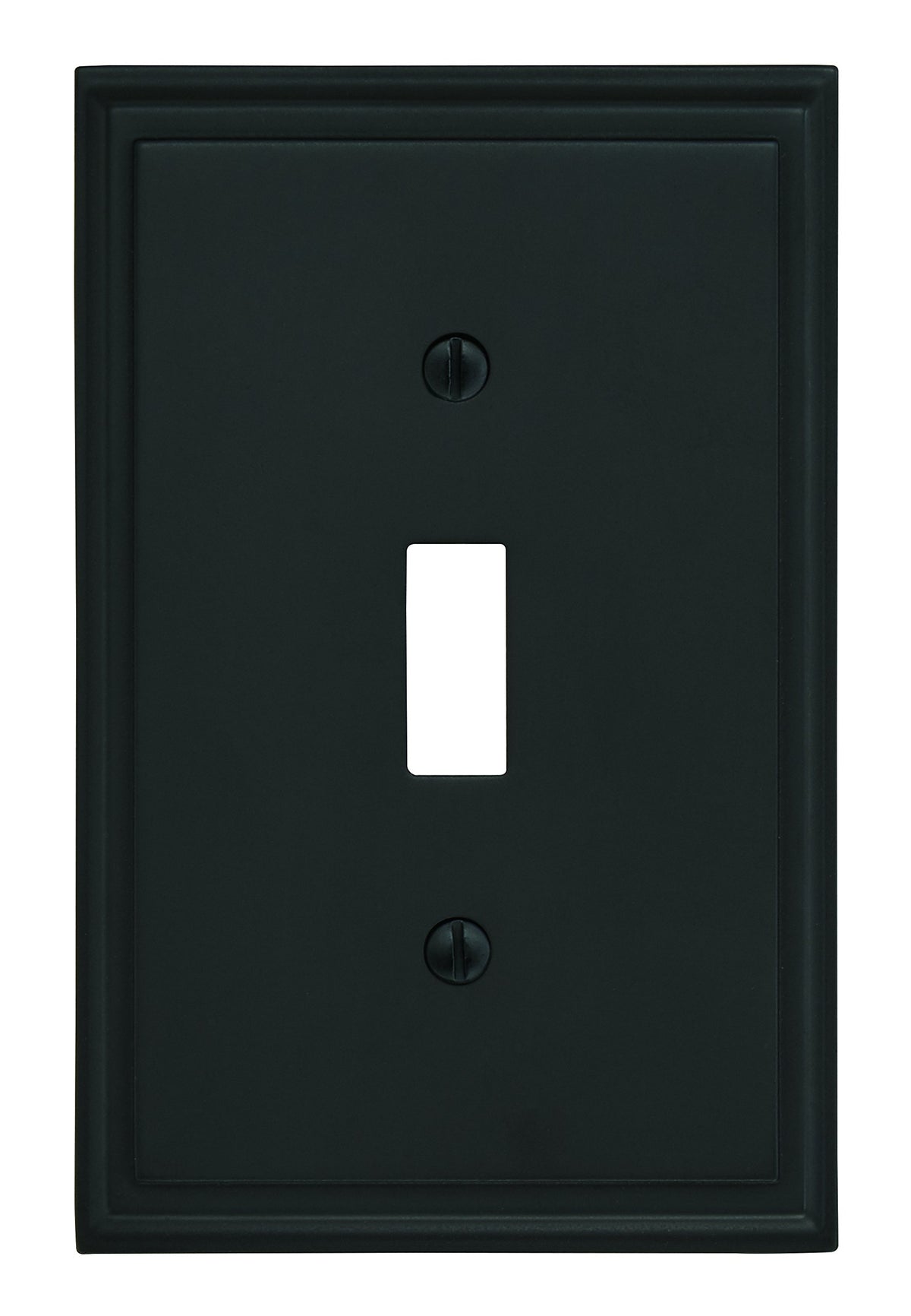 Amerock Wall Plate Black Bronze 1 Toggle Switch Plate Cover Mulholland 1 Pack Light Switch Cover