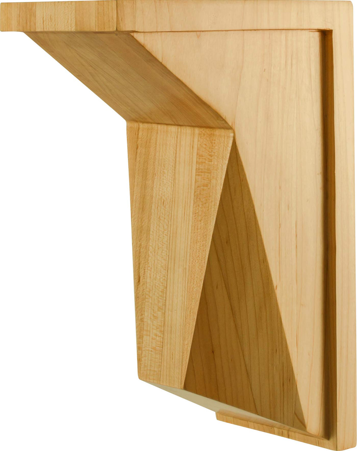 Hardware Resources COR35-3-RW 5" W x 8" D x 12" H Rubberwood Beveled Corbel