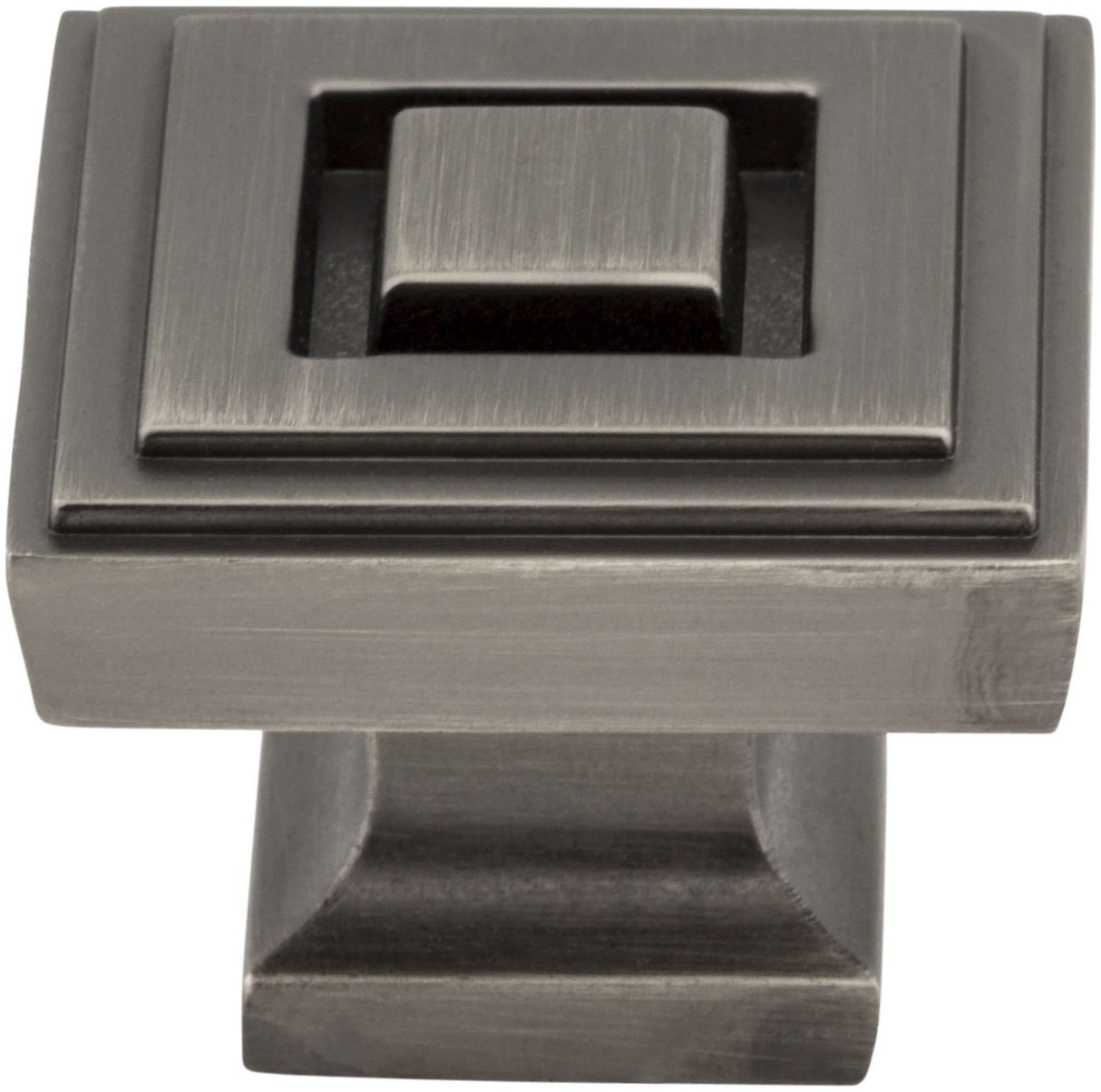 Jeffrey Alexander 585L-SN 1-1/4" Overall Length Satin Nickel Square Delmar Cabinet Knob