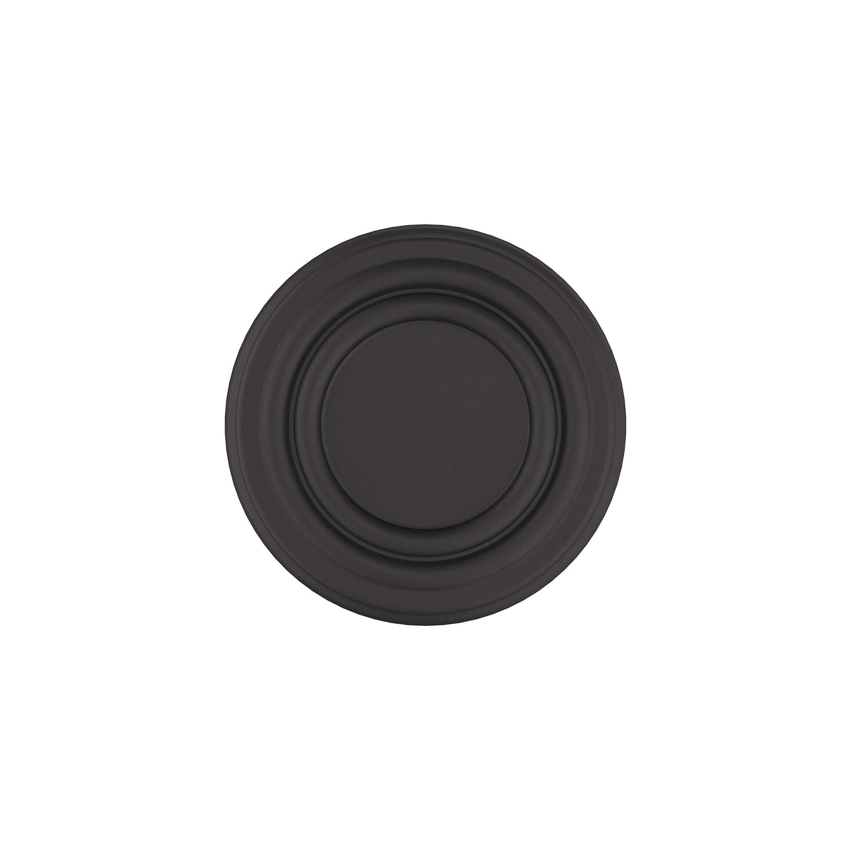 Amerock Cabinet Knob Matte Black 1-1/8 inch (29 mm) Diameter Ville 1 Pack Drawer Knob Cabinet Hardware