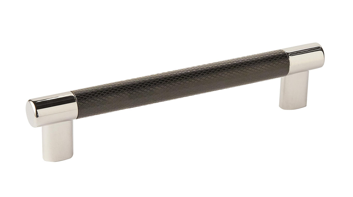 Amerock Cabinet Pull Polished Nickel/Black Bronze 6-5/16 inch (160 mm) Center to Center Esquire 1 Pack Drawer Pull Drawer Handle Cabinet Hardware