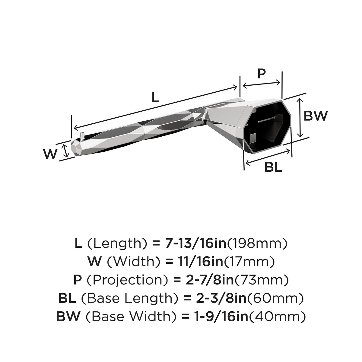 Amerock BH3604126 Chrome Single Post Toilet Paper Holder 7-13/16 in. (198 mm) Length Toilet Tissue Holder St. Vincent Bath Tissue Holder Bathroom Hardware Bath Accessories