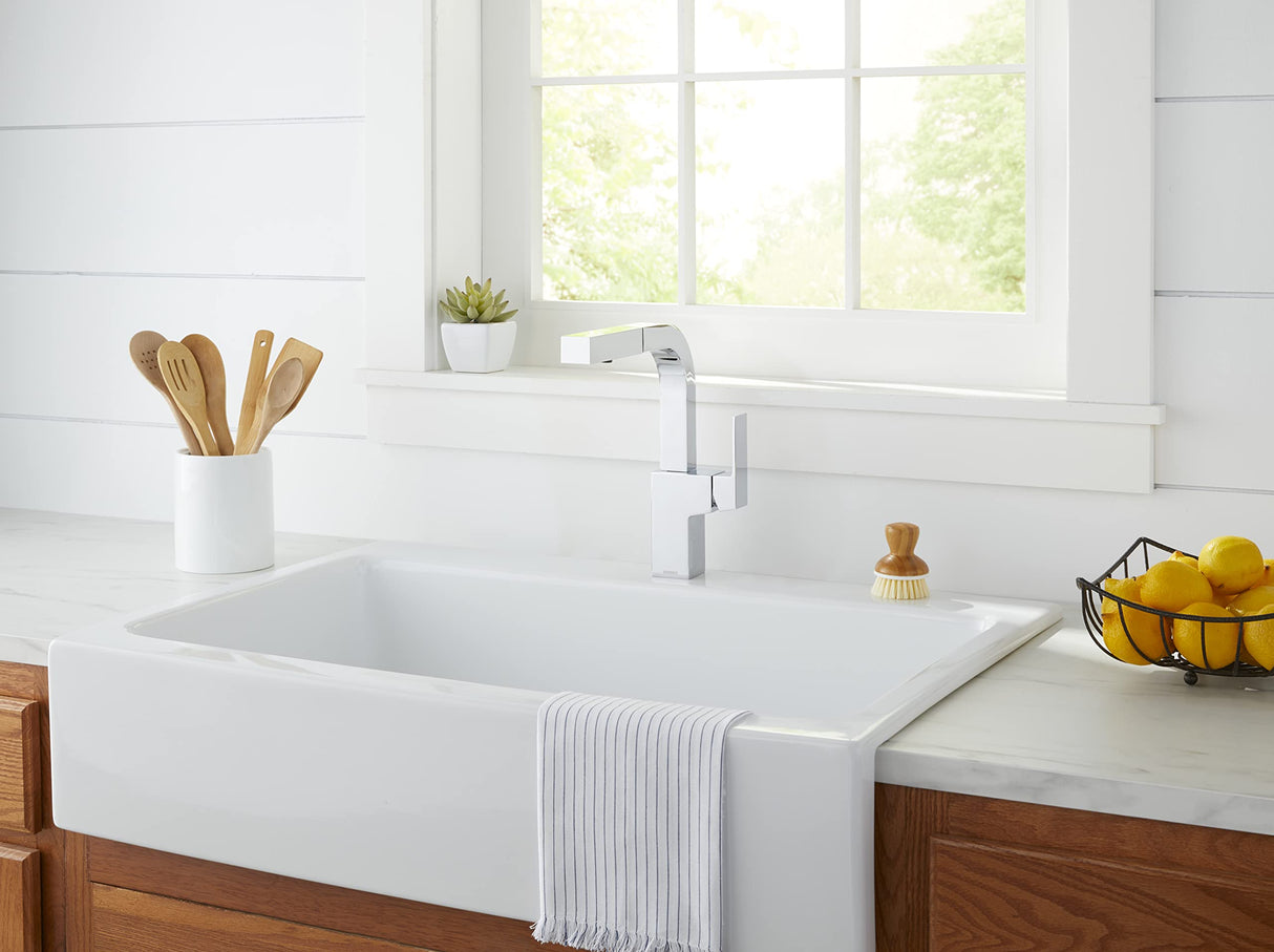 Gerber D404562 Chrome Mid-town Single Handle Pull-out Kitchen Faucet