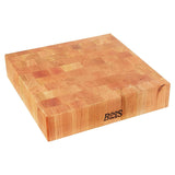 John Boos CHY-CCB143-S Small Cherry Wood Cutting Board for Kitchen 14 x Inches, 3 Inches Thick Reversible Charcuterie End Grain Block with Oil Finish 14X14X3 CHY-END GR-NON REV-NO GRV-