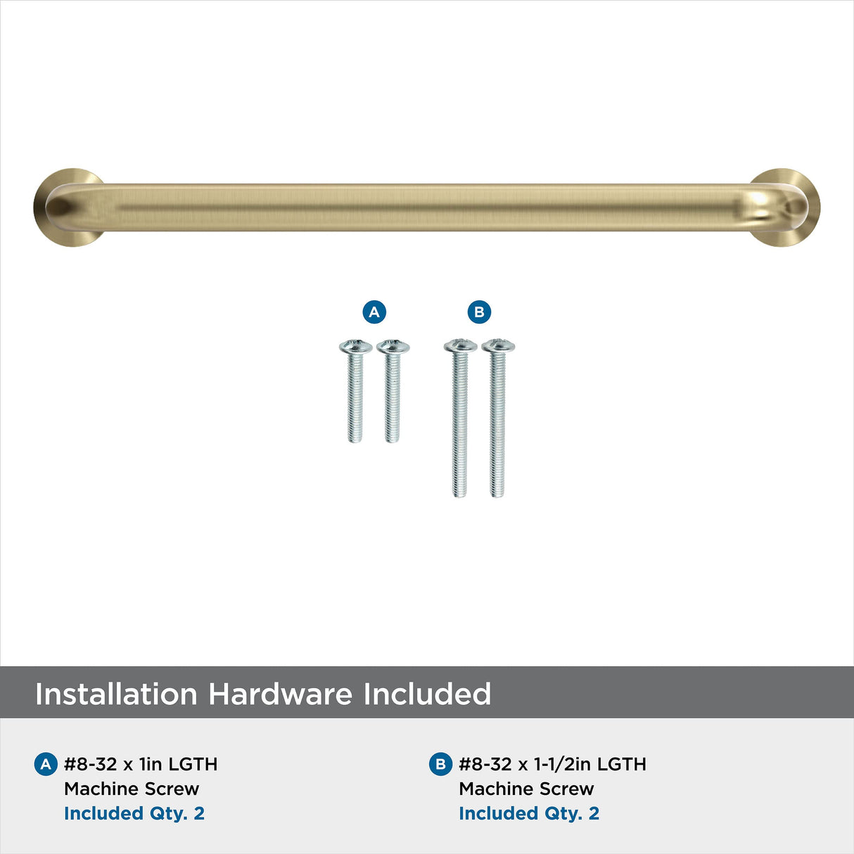 Amerock Cabinet Pull Golden Champagne 5-1/16 in (128 mm) Center-to-Center Drawer Pull Factor Kitchen and Bath Hardware Furniture Hardware