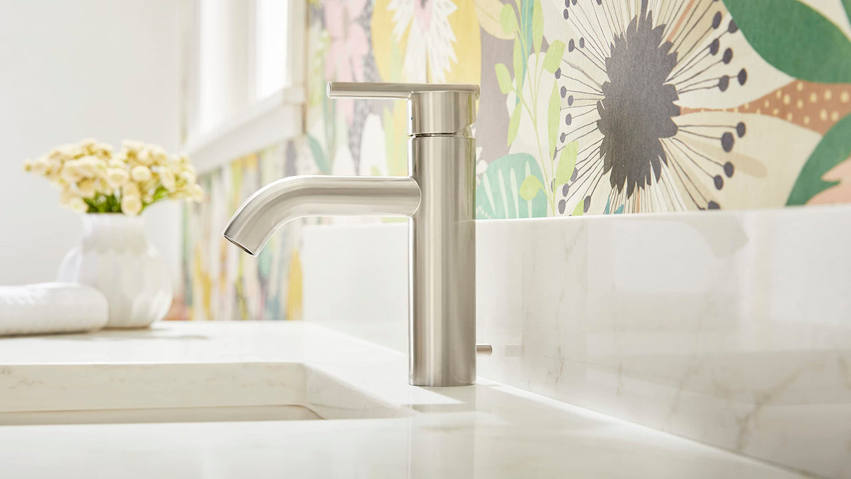 Gerber D225258BN Parma Single Handle Bathroom Faucet With Metal Pop-up Drain - BR...