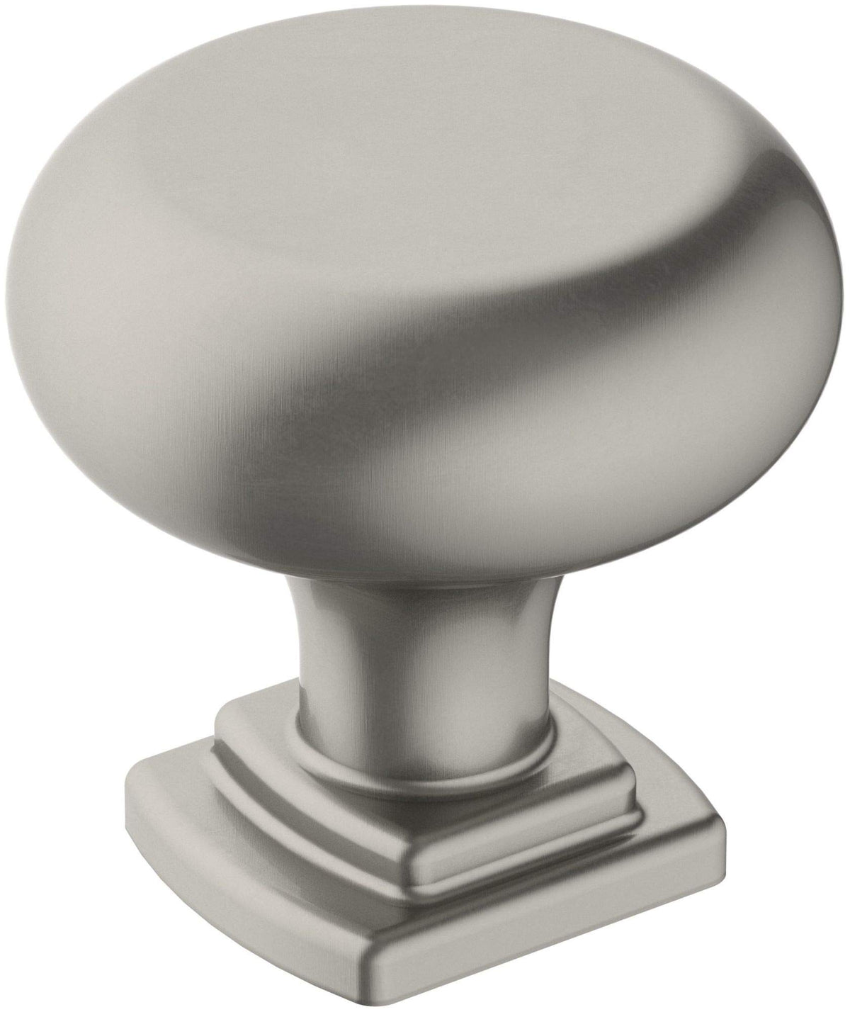 Amerock Cabinet Knob Satin Nickel 1-1/4 inch (32 mm) Diameter Surpass 1 Pack Drawer Knob Cabinet Hardware