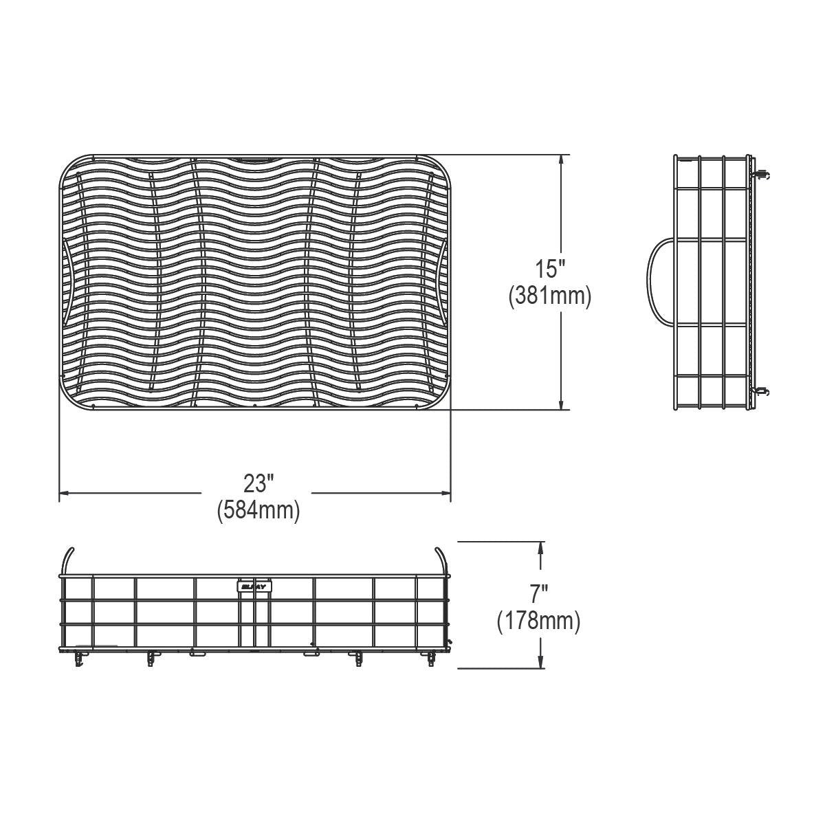 Elkay LKWRB2416SS Stainless Steel Rinsing Basket