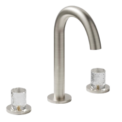 Bathroom Sink Faucet 3 Hole, 8 Inch Widespread Bathroom Faucets, Sink Faucet Brushed Nickel with Pop-up Drain & Hose