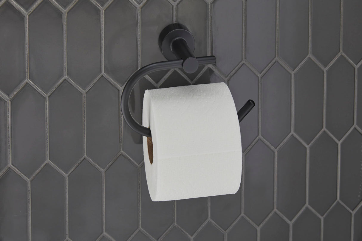 Gerber D446232BS Satin Black Parma Eurostyle Paper Holder