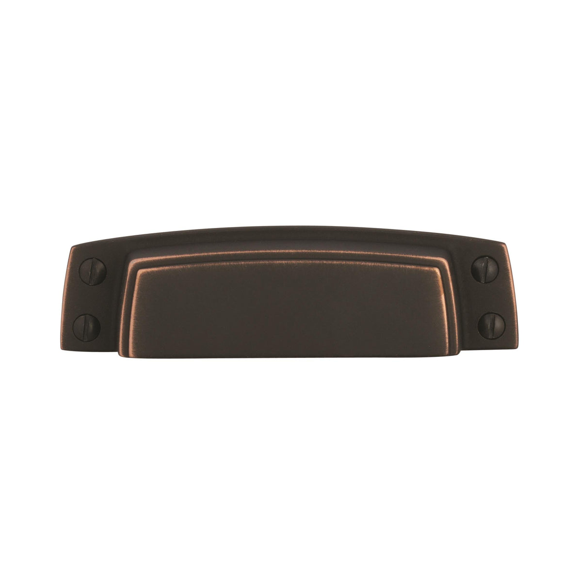 Amerock Cabinet Cup Pull Dark Oiled Bronze 3-1/2 inch (89 mm) Center to Center Highland Ridge 1 Pack Drawer Pull Drawer Handle Cabinet Hardware