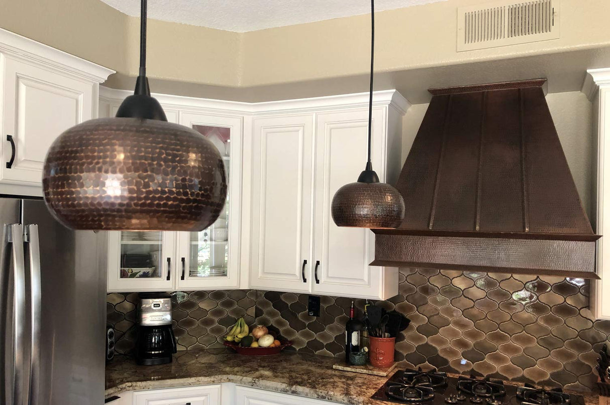 Premier Copper Products L600DB Copper 7-inch Globe Pendant Light, Oil Rubbed Bronze