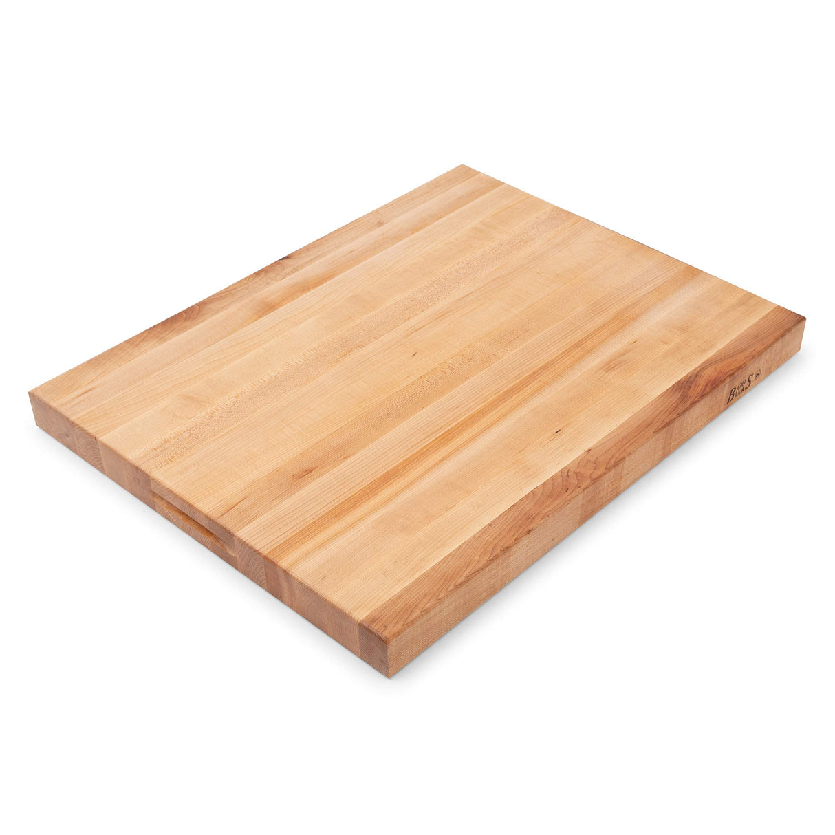 John Boos RA06 Maple Wood Cutting Board for Kitchen Prep 30 Inches x 23 Inches, 2.25 Thick Reversible End Grain Rectangular Charcuterie Block 30X23.25X2.25 MPL-EDGE GR-REV-GRIPS