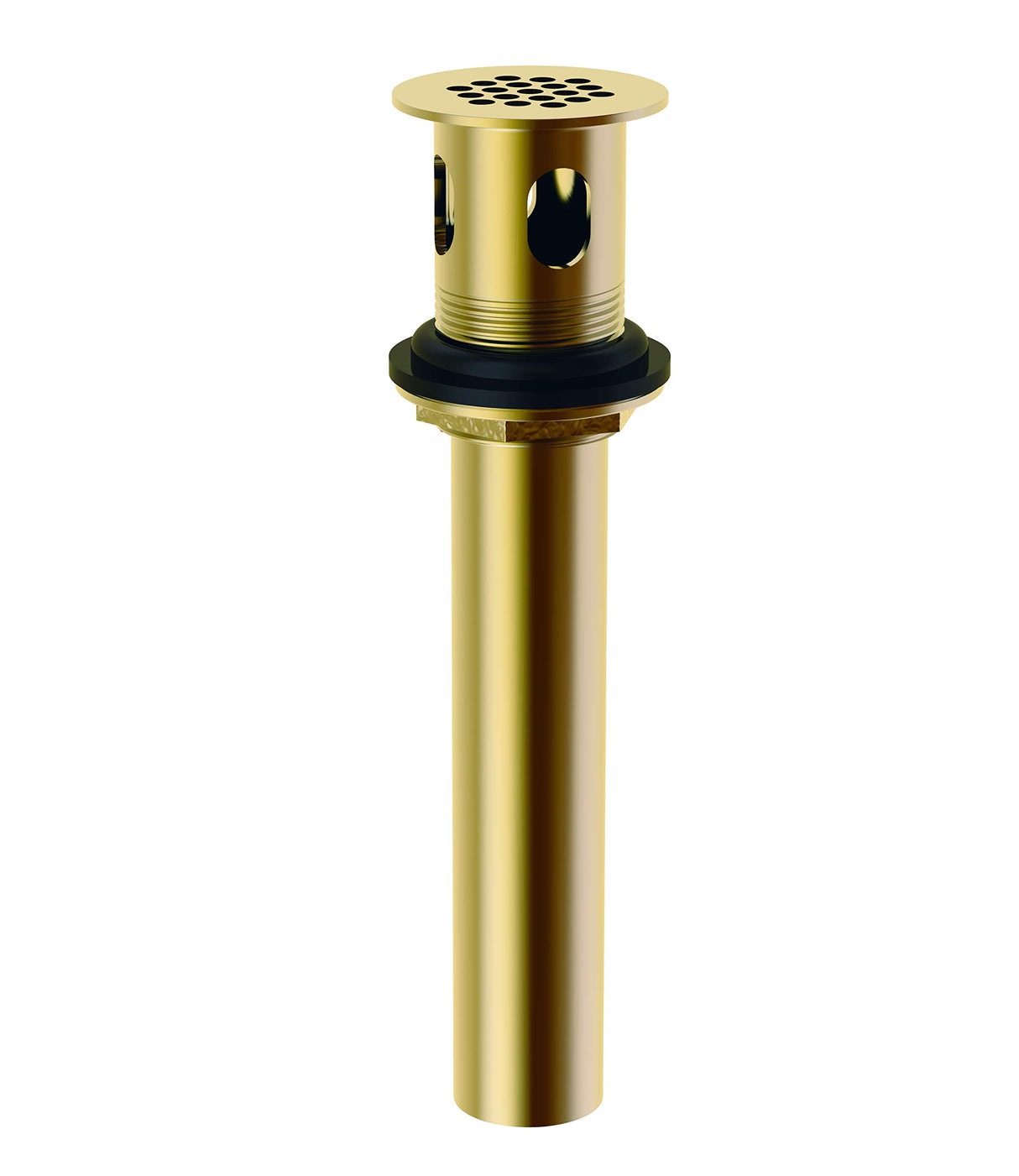 Gerber DA505084BB 1 1/4" Metal Grid Strainer Assembly With Overflow - Brushed Bronze