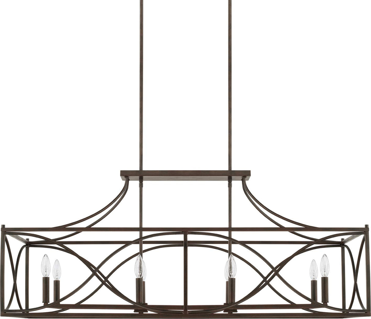 Capital Lighting 829181NG Tybee 8 Light Island Nordic Grey