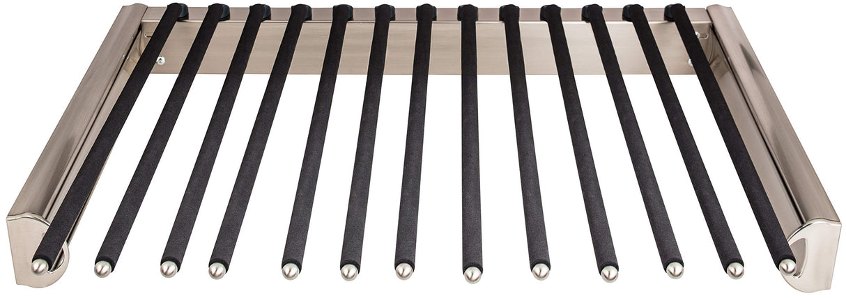 Hardware Resources PPR-2414-SN Satin Nickel 24" Wide Pant Rack