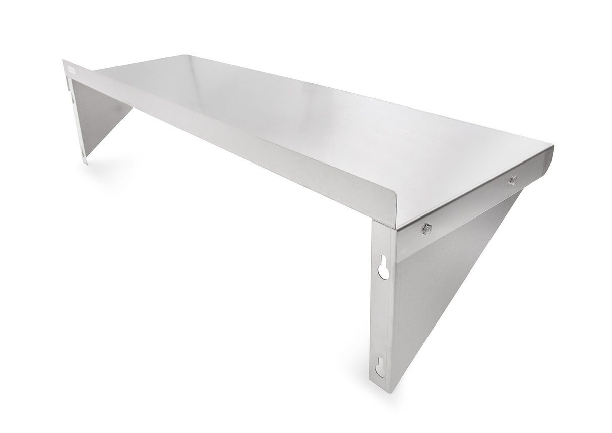 John Boos EWS8-1224 Stainless Steel Standard Wall Shelf, 24" Length x 12" Width