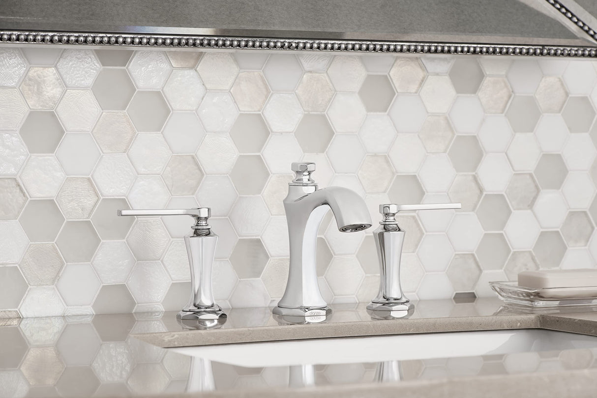 Gerber D304128 Chrome Draper Two Handle Widespread Lavatory Faucet