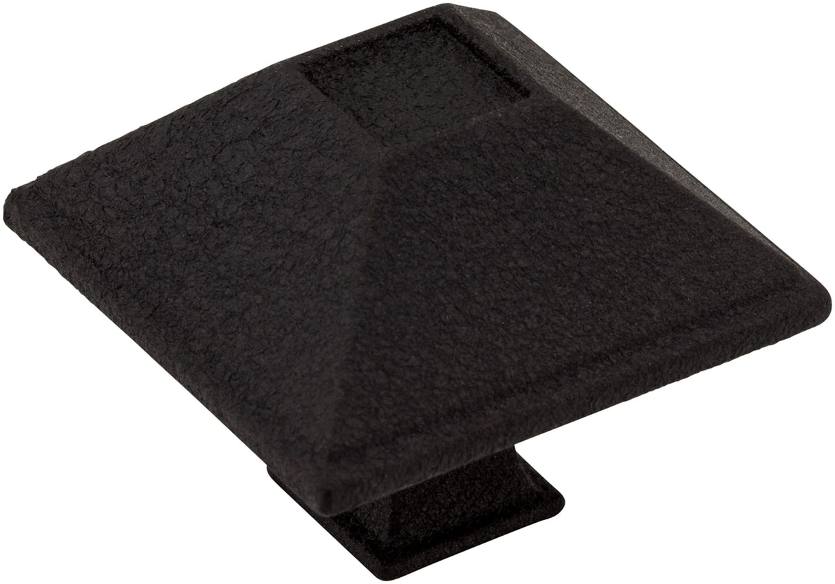 Jeffrey Alexander 602BLK 1-1/2" Overall Length Matte Black Square Tahoe Cabinet Knob
