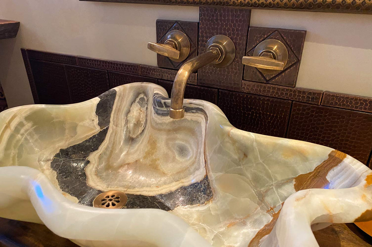 Premier Copper Products T18DBH 1-Inch x 8-Inch Hammered Copper Tile