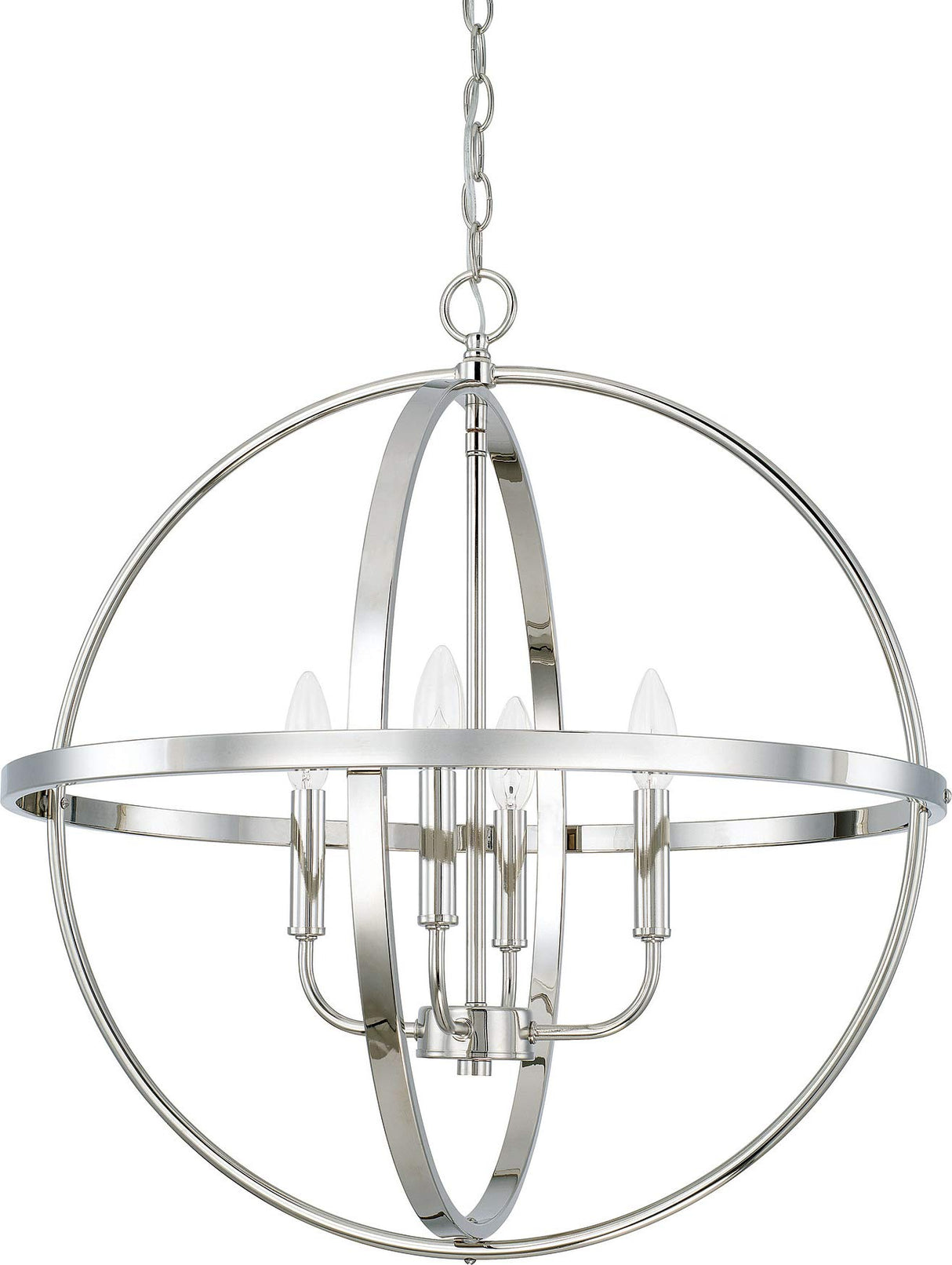 Capital Lighting 317542PN Hartwell 4 Light Pendant Polished Nickel