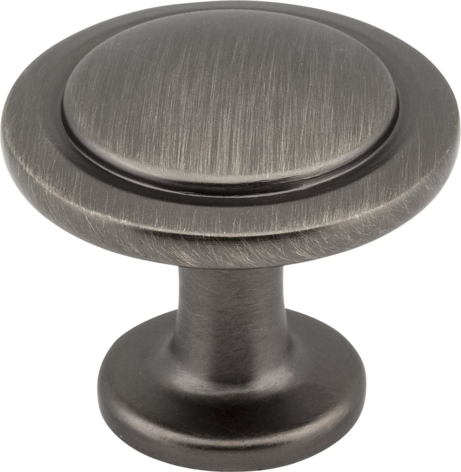 Elements 3960-SN 1-1/4" Diameter Satin Nickel Round Button Gatsby Cabinet Knob