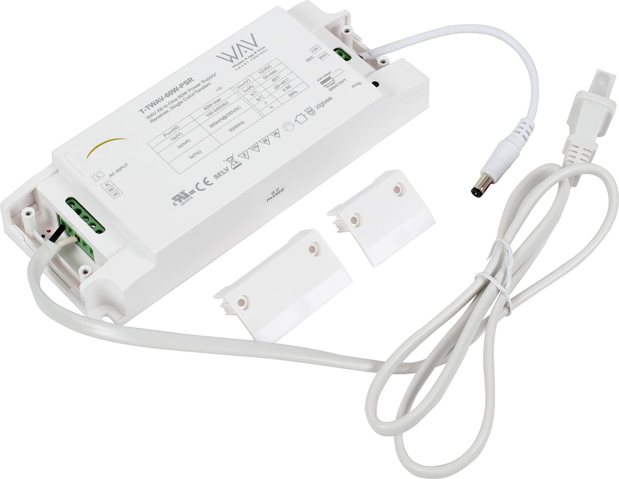 Task Lighting T-TWAV-60W-PSR WAV 60W Single Color/Tunable White Smart Receiver/Power Supply, Zigbee Technology
