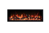 Amantii SYM-88-XT Symmetry Xtra Tall Smart Electric  88" Indoor / Outdoor WiFi Enabled Fireplace, Featuring a MultiFunction Remote Control , Multi Speed Flame Motor, and a Selection of Media Options