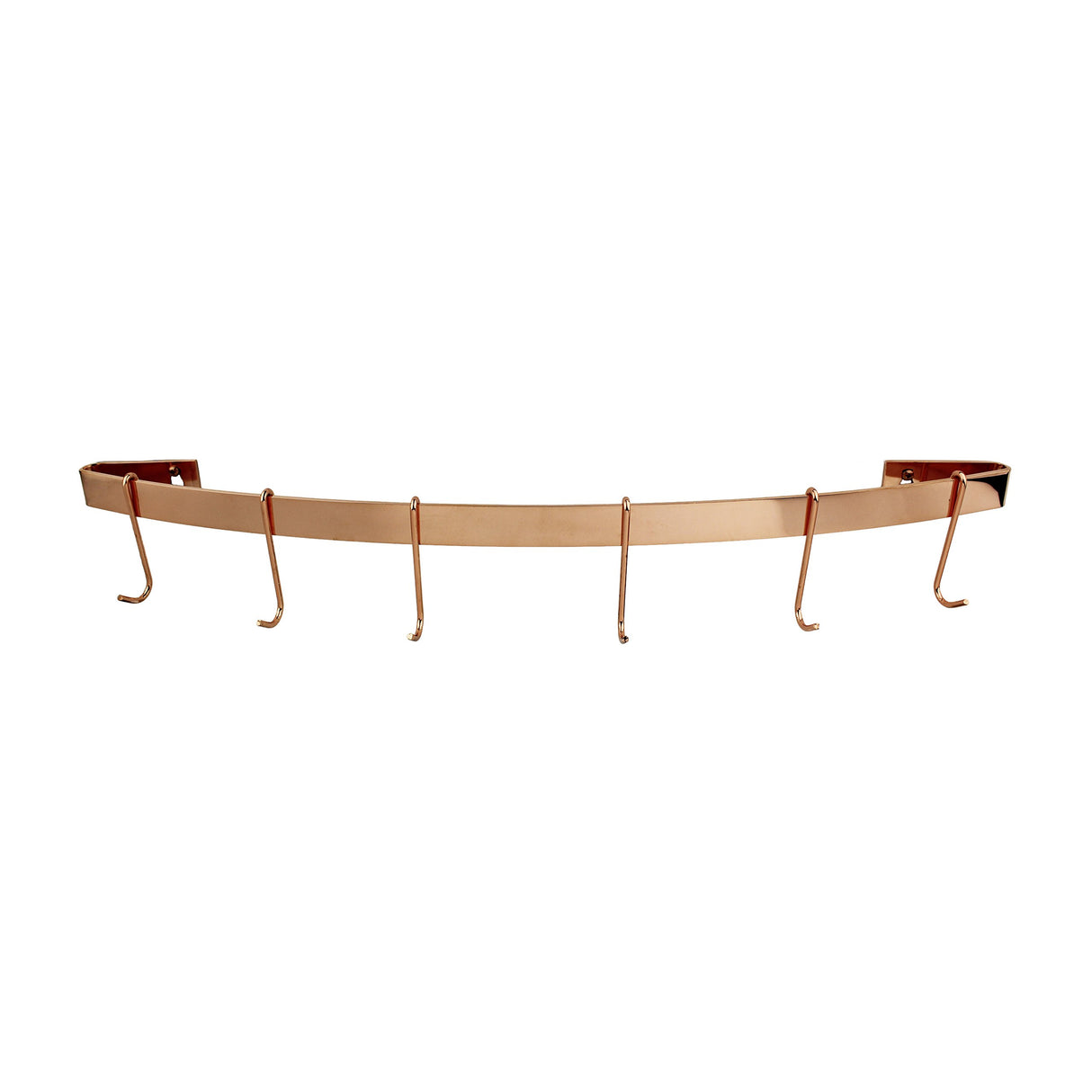 Enclume DWR2 CP 30" Curved Wall Rack Utensil Bar w/ 6 Hooks CP