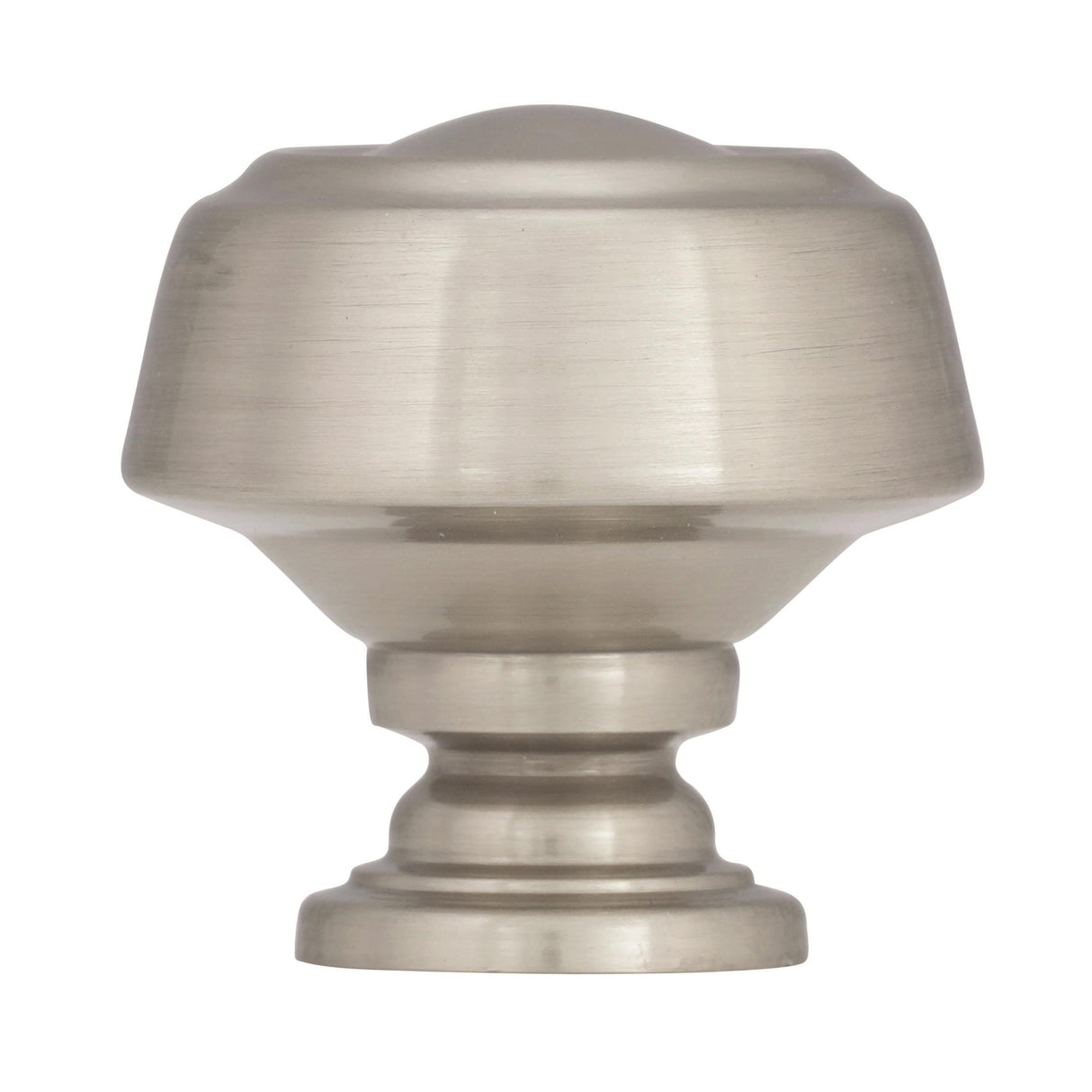 Amerock Cabinet Knob Satin Nickel 1-3/16 inch (30 mm) Diameter Kane 1 Pack Drawer Knob Cabinet Hardware