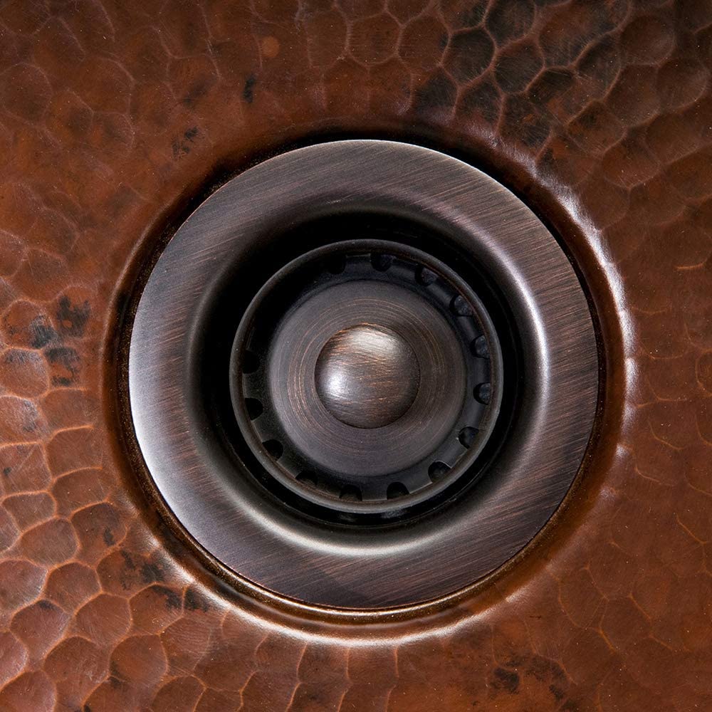 Premier Copper Products D-133ORB 2-Inch Bar Basket Strainer Drain, Oil Rubbed Bronze