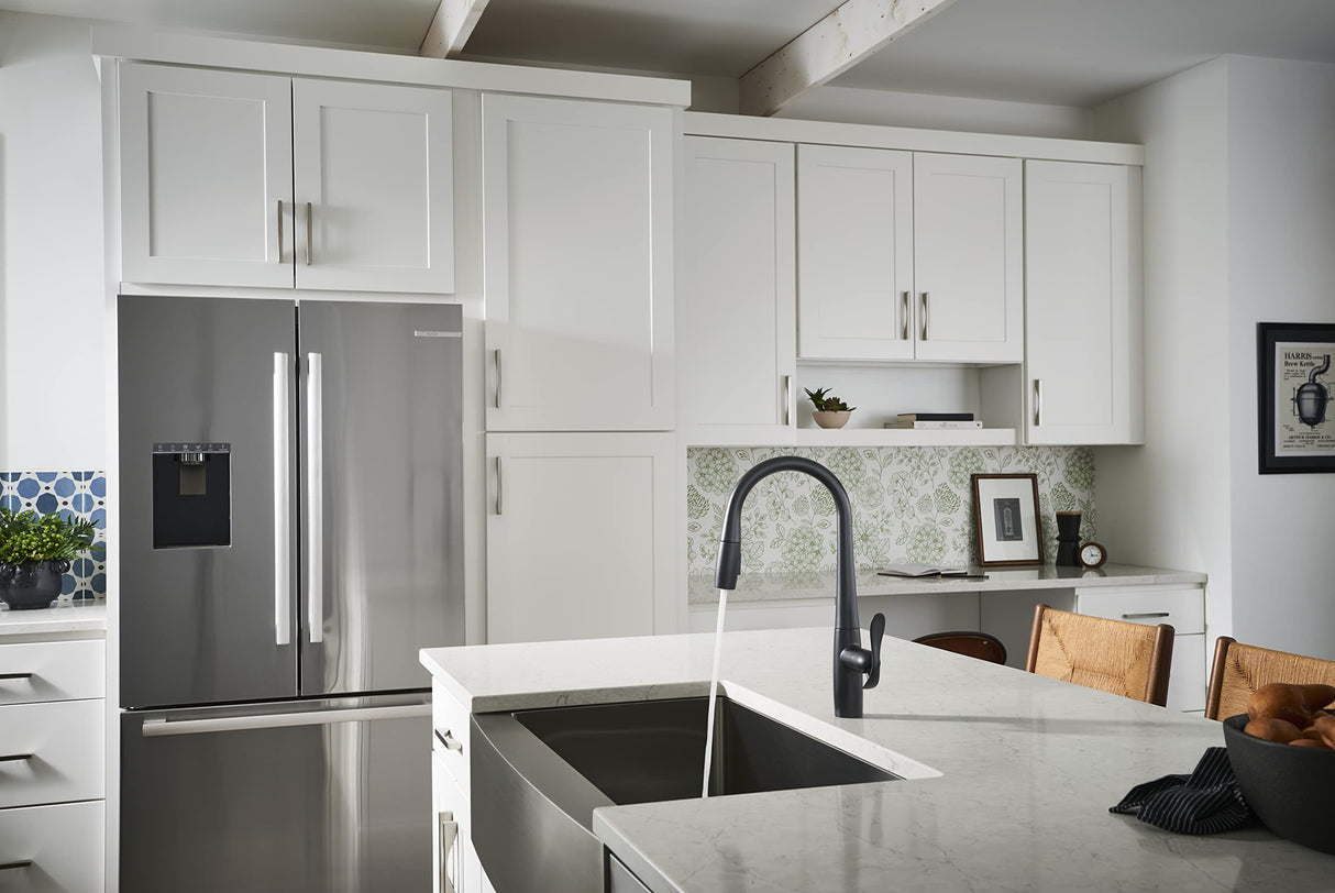 Gerber D454012BS Selene Single Handle Pull-down Kitchen Faucet - Satin Black