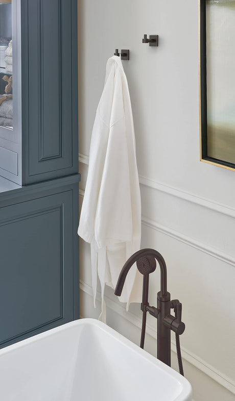 Amerock BH36070ORB Oil Rubbed Bronze Single Robe Hook 1-7/8 in. (48 mm) Length Towel Holder Appoint Towel Hook for Bathroom Bathroom Hardware Bath Accessories