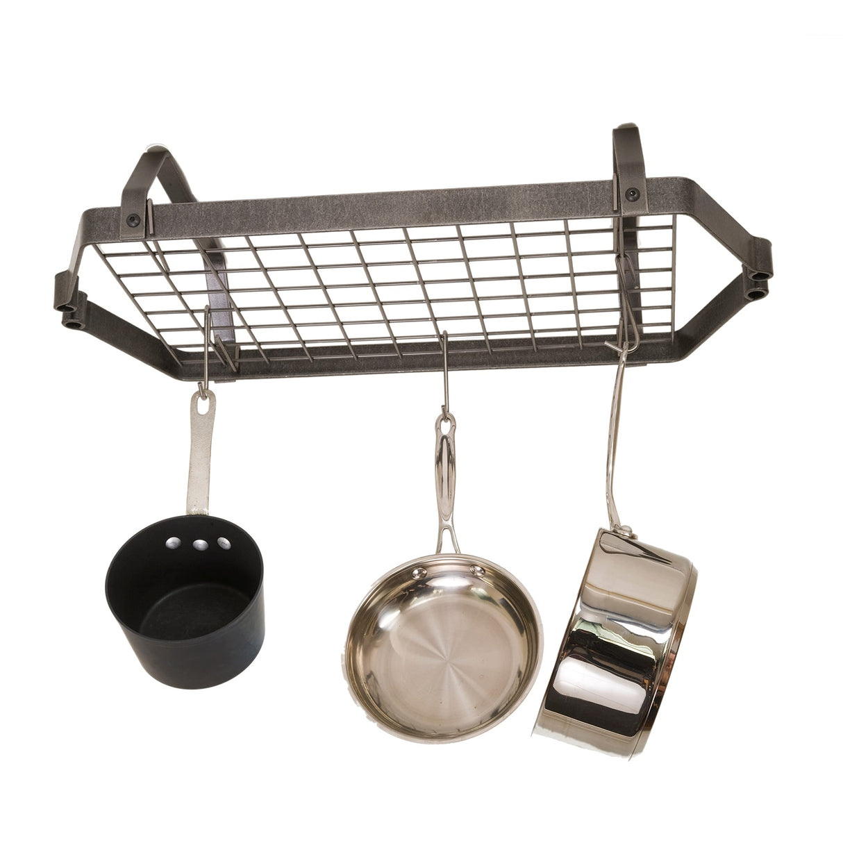 Enclume DR5LC HS Low-Ceiling Retro Rectangle Pot Rack w/ 12 Hooks HS