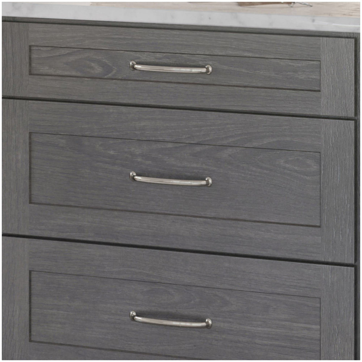 Jeffrey Alexander 650-128BNBDL 128 mm Center-to-Center Brushed Pewter Hudson Cabinet Pull