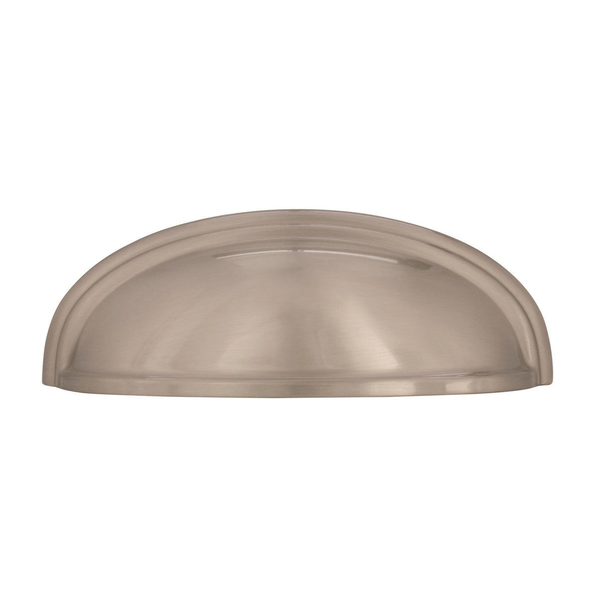 Amerock Cabinet Cup Pull Satin Nickel 3 inch. (76 mm) & 4 inch. (102 mm) Center to Center Ashby 1 Pack Drawer Pull Drawer Handle Cabinet Hardware