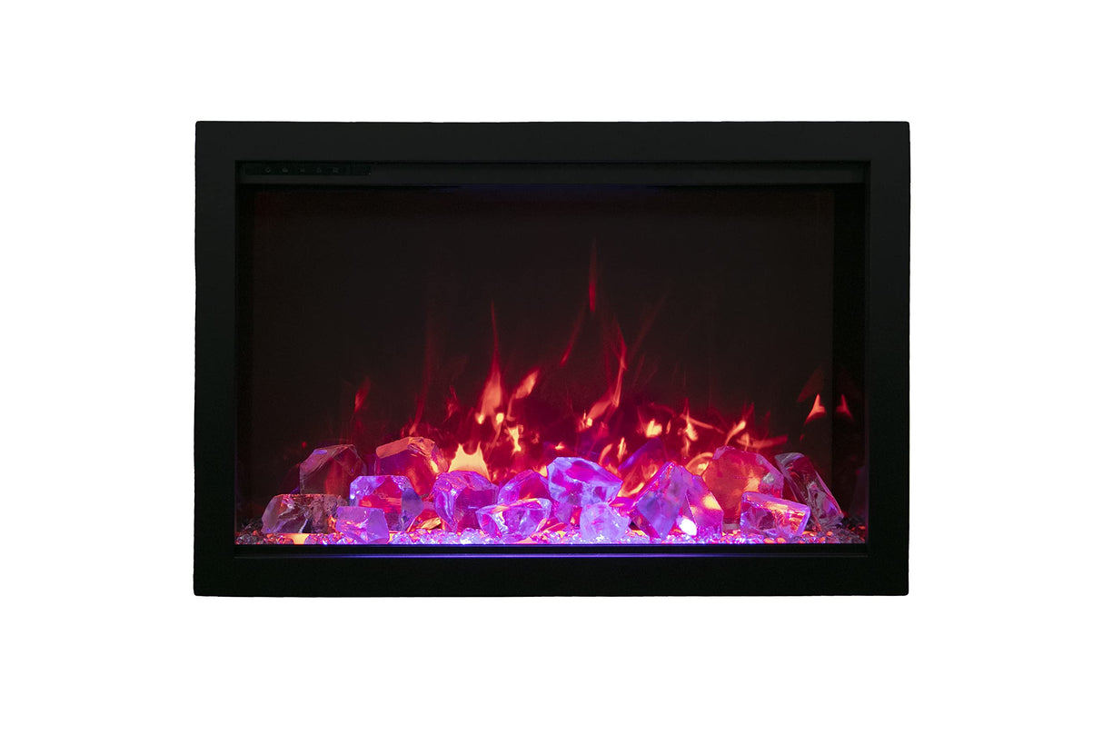 Amantii TRD-48-BESPOKE Traditional Bespoke - 48" Indoor / Outdoor Electric Insert Featuring, WiFi Compatibility, Bluetooth Connectivity, Multi Function Remote, and a Selection of Media Options