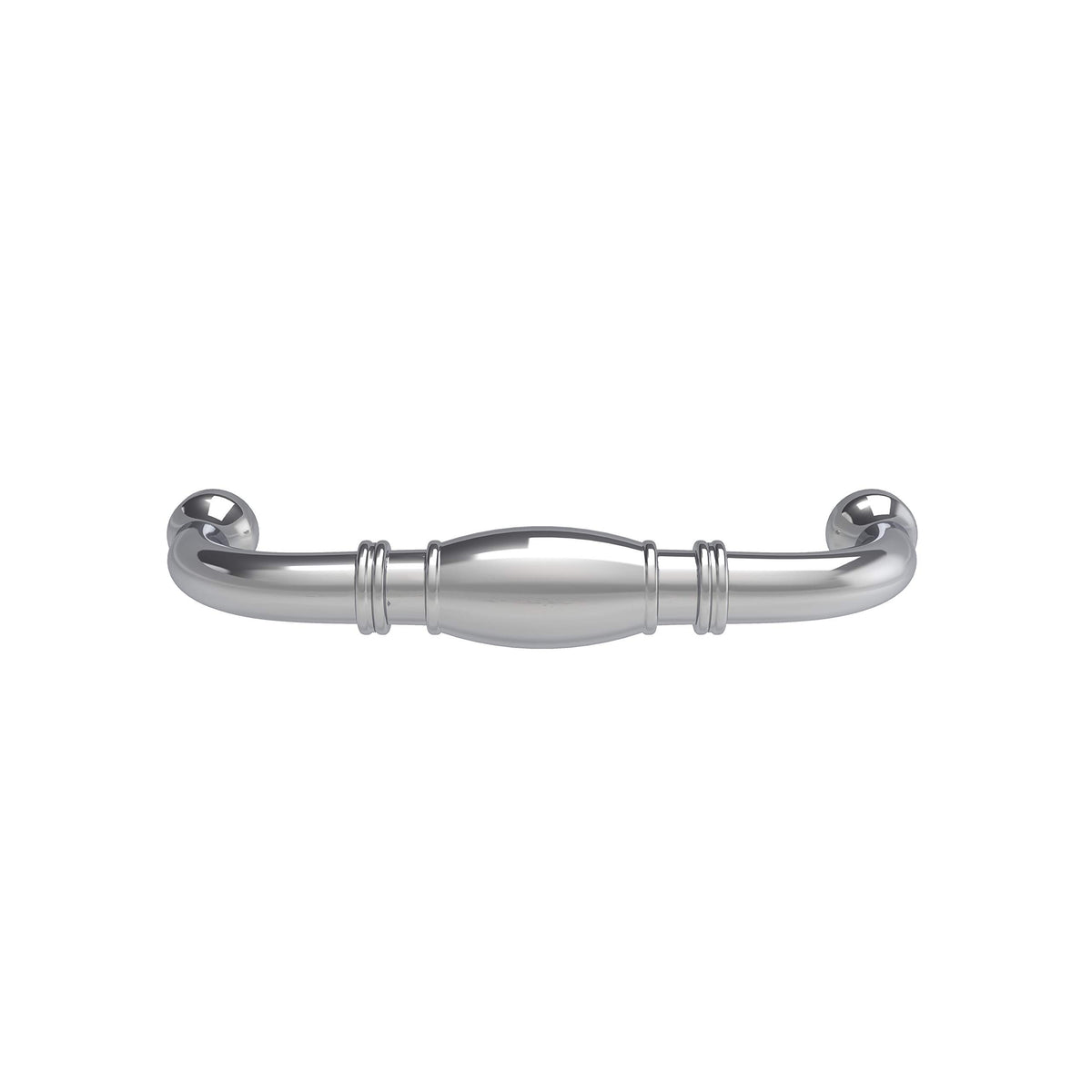 Amerock Cabinet Pull Polished Chrome 3-3/4 inch (96 mm) Center-to-Center Granby 1 Pack Drawer Pull Drawer Handle Cabinet Hardware