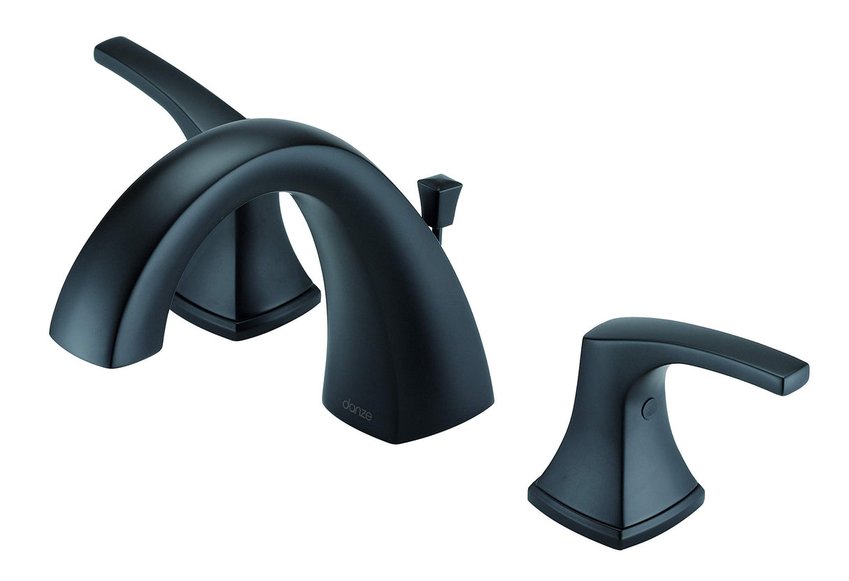 Gerber D304118BS Satin Black Vaughn Two Handle Widespread Faucet