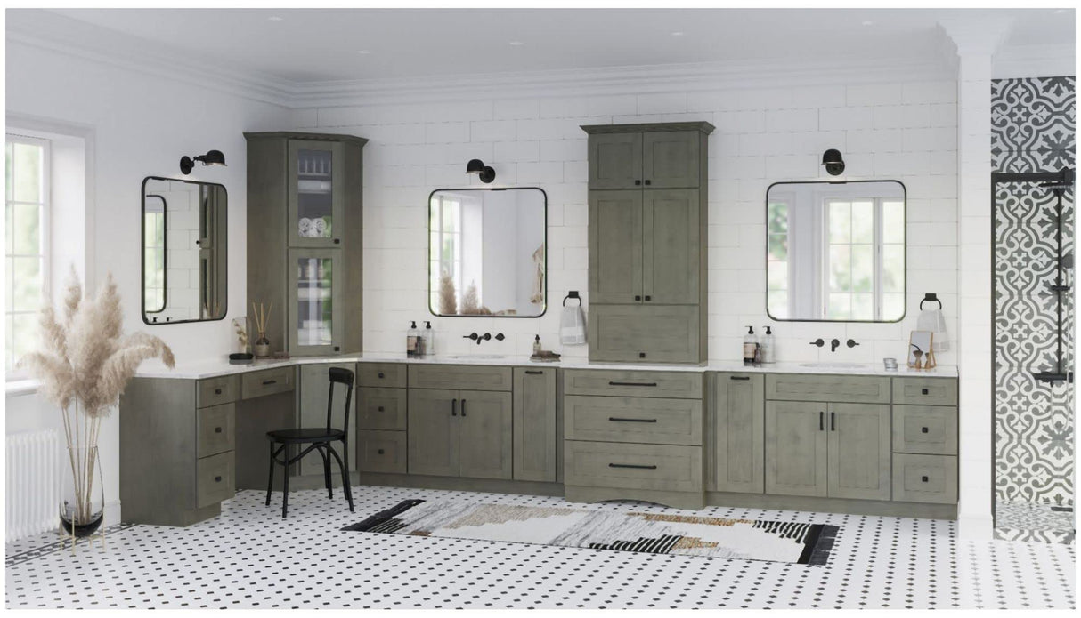 Jeffrey Alexander 602S-DMAC 1-1/4" Overall Length Distressed Oil Rubbed Bronze Square Tahoe Cabinet Knob