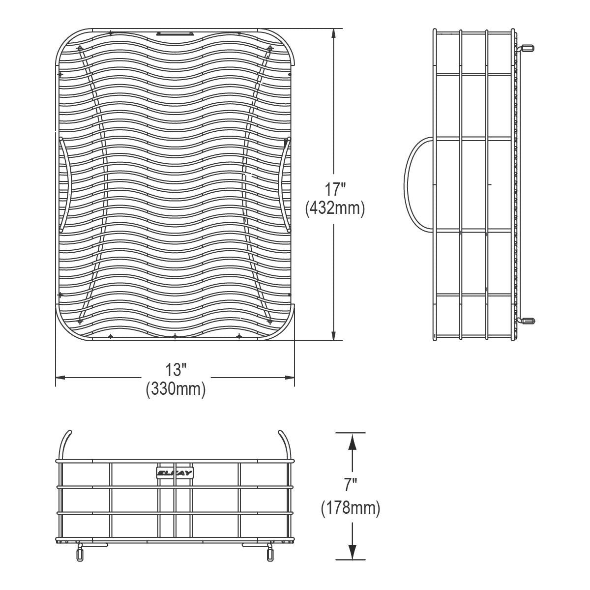 Elkay LKWRB1418SS Stainless Steel Rinsing Basket