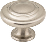 Elements 107ASM 1-5/16" Diameter Distressed Antique Silver Round Arcadia Cabinet Knob