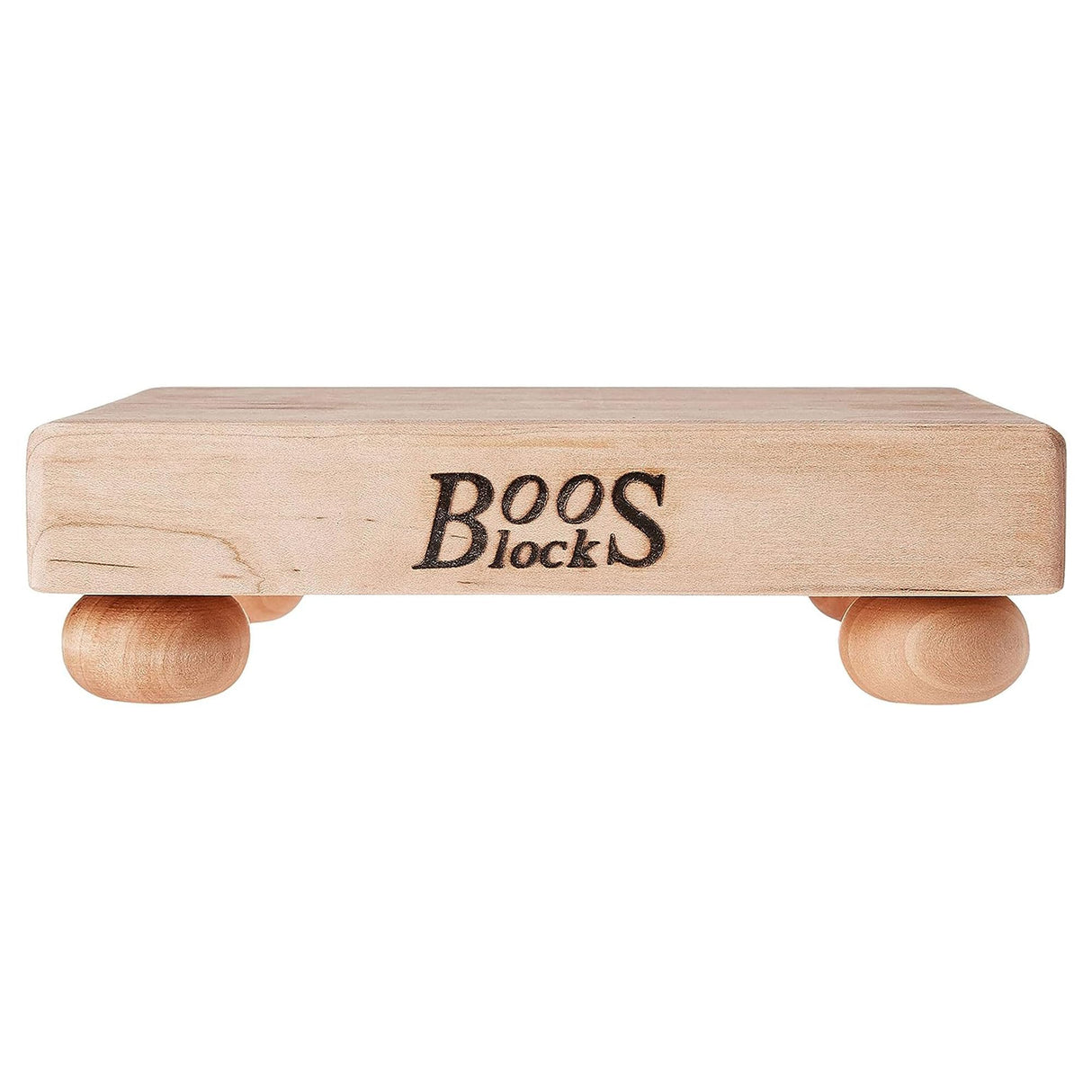 John Boos B9S Small Maple Cutting Board for Kitchen Prep 9 x Inches, 1.5 Inches Thick Edge Grain Square Charcuterie Block with Wooden Bun Feet 09X09X1.5 MPL-EDGE GR-MPL BUN FT