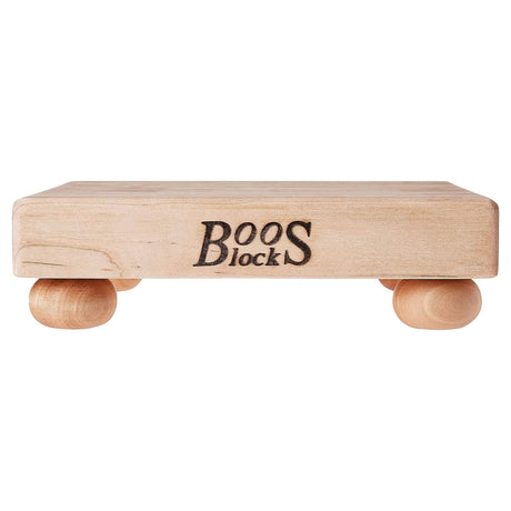 John Boos B9S Small Maple Cutting Board for Kitchen Prep 9 x Inches, 1.5 Inches Thick Edge Grain Square Charcuterie Block with Wooden Bun Feet 09X09X1.5 MPL-EDGE GR-MPL BUN FT