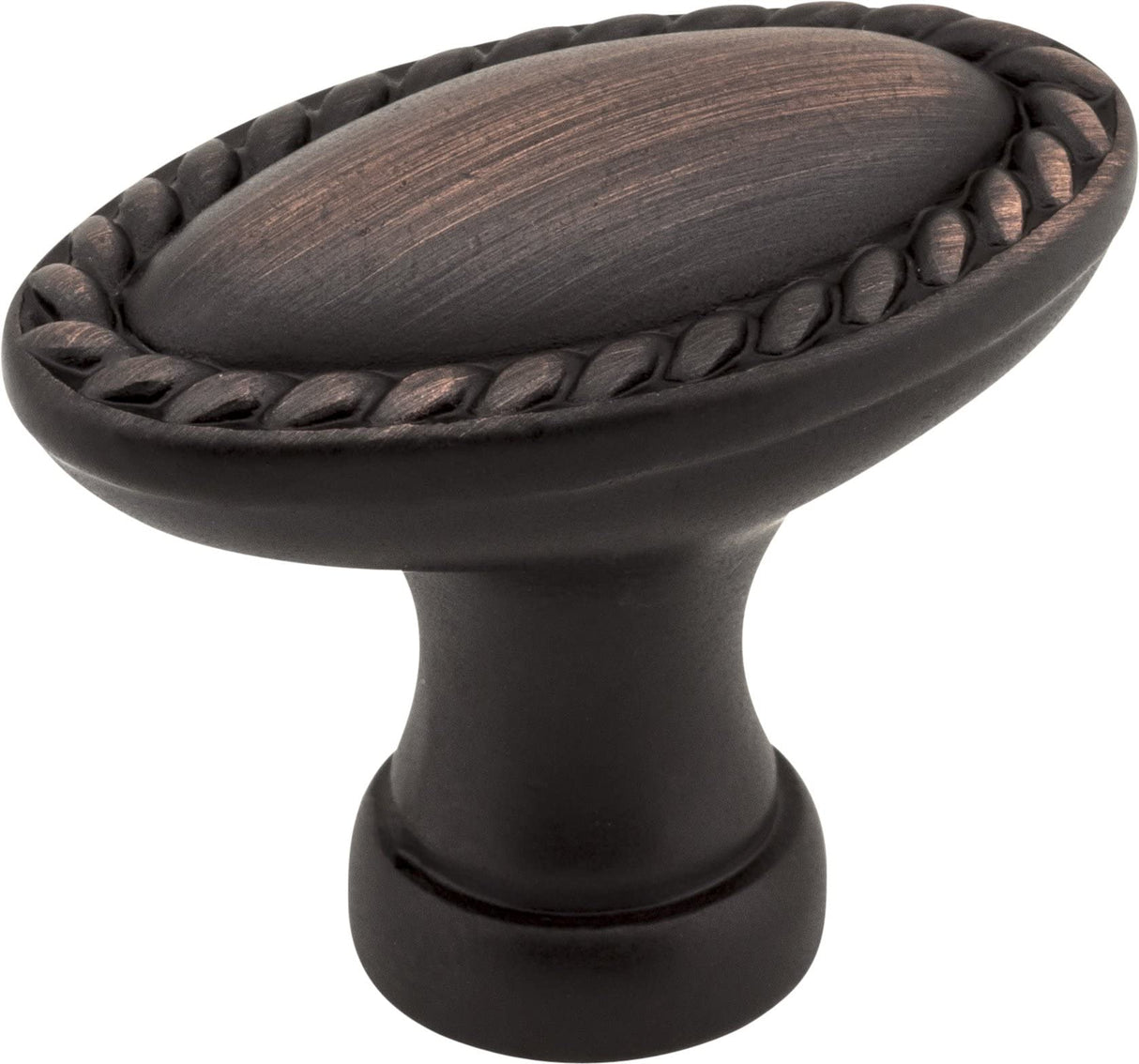 Elements Z115L-BNBDL 1-3/8" Overall Length Brushed Pewter Oval Rope Detailed Lindos Cabinet Knob