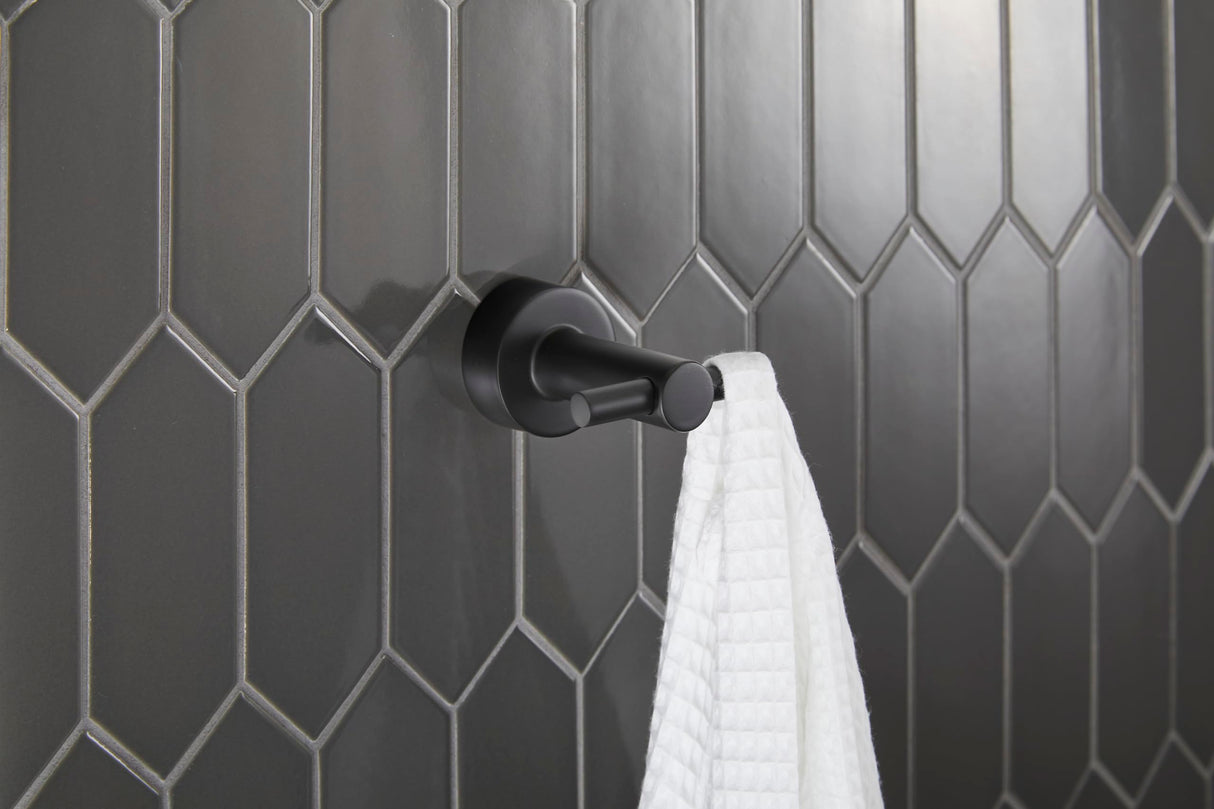 Gerber D446161BS Satin Black Parma Robe Hook